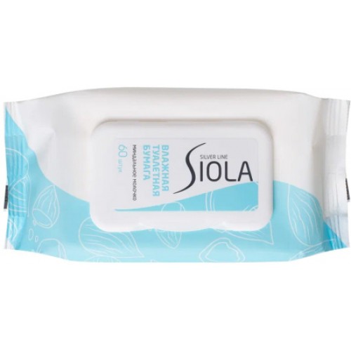 SIOLA Silver Туалетная бумага влажная биофлеш 60шт